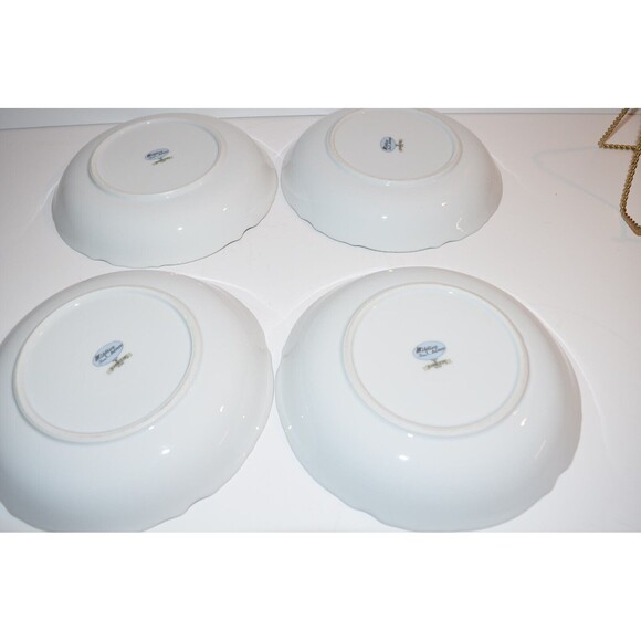 Vtg Mikasa Japan 9289 Barbizon Set Of 4 Soup salad Bowls 7 5/8" Floral - Picture 6 of 10